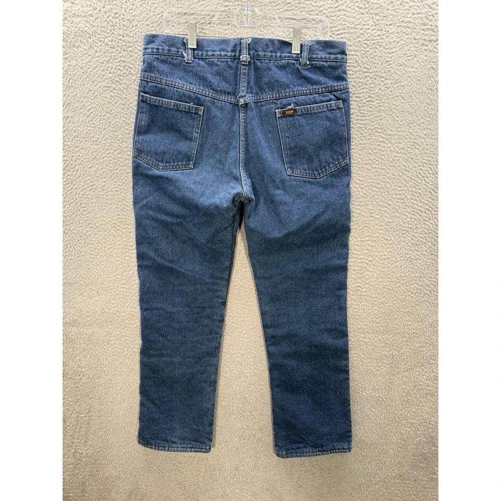Vintage Key Jeans Mens 36x30 Blue Denim Thinsulate Fleece Lined Made In USA 90s